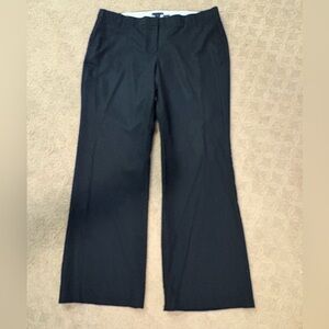 J. Crew City Fit Black Wide Leg Dress Pants, size 14